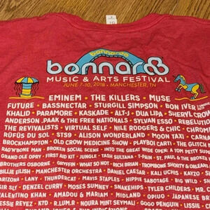 2018 bonnaroo music and arts festival t-shirt short sleeve unisex Manchester TN